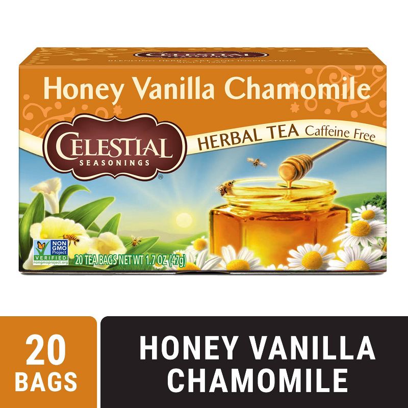 Celestial Seasonings Honey Vanilla Chamomile Caffeine-Free Herbal Tea - 20ct, 6 of 7