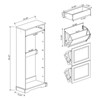 SKRAN Modern Shoe Cabinet with Flip Drawers, Freestanding Shoe Organizer with Adjustable Shelf, Narrow Shoe Rack Cabinet for Entryway,Foyer,Hallway - 3 of 4