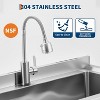 Stainless Steel Utility Sink,Freestanding Single Bowl Kitchen Sink,Adjustable Leg Height,with Faucet - 4 of 4