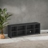 TV Stand for TVs up to 75 Inches, Entertainment Center with Storage Shelves, TV Console TableTV Cabinet for Living Room, Bedroom, Ash Black - 3 of 4