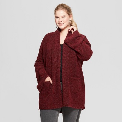 burgundy cardigan target
