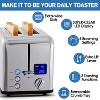 CUSIMAX 2-Slice Stainless Steel Toaster, Large LED Display, 1.5'' Extra-wide Slots - 2 of 4