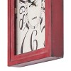 Yosemite Home Decor Waverly Distressed Rectangle Wall Clock, Red, White, (CL19628937) - 2 of 3