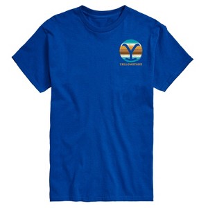 Men's - Yellowstone - Y Brand Blanket Left Chest Short Sleeve Graphic T-Shirt - 1 of 4