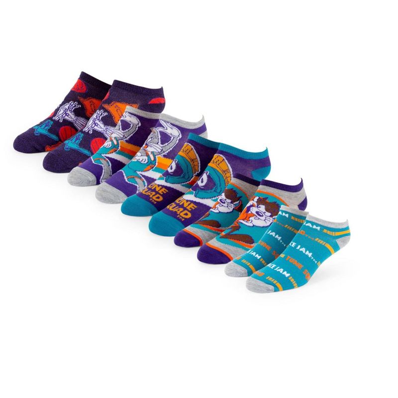 HYP Space Jam Adult Low-Cut Ankle Socks | 5 Pairs | Size 4-10, 1 of 8