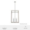 Hunter Fans 18.25" Squire Manor Pendant Light Chrome Finish Indoor Ceiling Fixture - 3 of 4