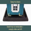 North States Lakeside Cabin Hopper Bird Feeder 10.75" Dark Teal Blue - 4 of 4