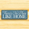 Slickblue No Place Like Home Sign, 3.5x10 Rustic Pine Wood Plaque, Multiple Color Options, Hanging or Shelf - 3 of 3