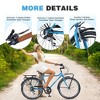 RISOKEYS 26 Inch Vintage Commuting Adult Cruiser Bicycle, 7 Speed Commuter Steel Frame Bike for Commuting to Work Shopping Hanging Out - 2 of 4