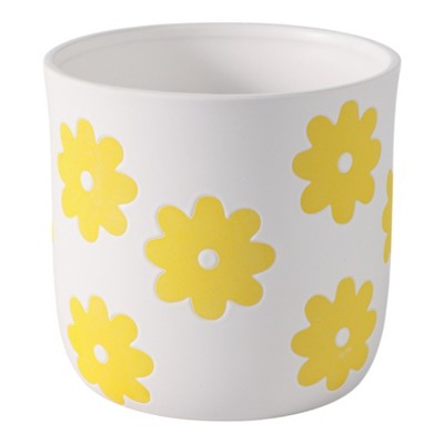Planter and Flower Pot for Home Decor - Modern Planters with Sweet Floral Print for Living Room, Garden, or Patio Decor