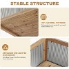 Nasitip Elevated Wooden Planter Box with Storage Shelf, Raised Garden Bed Planter Boxes Large, for Vegetable/Flowers/Herb/Backyard - 4 of 4