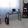Overbed Table with Wheels, 47.24 in Laptop Desk Cart, Table Over The Bed Table Adjustable Height and Length for Hospital and Home use - 4 of 4