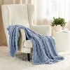 Cozy Comfort by Bedsure | Cute Soft Cozy Checkered 260GSM Throw Blanket for Couch Twin Size White - 3 of 4