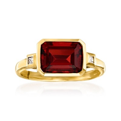Ross-Simons 2.90 Carat Garnet Ring in 14kt Yellow Gold