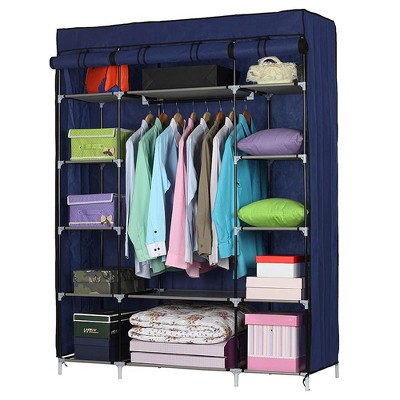 5 Layers 12 Compartments Non-Woven Fabric Wardrobe Portable Closet Household Furniture