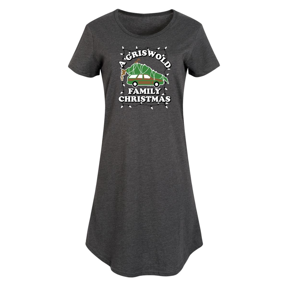 Women's - Warner Bros. - Griswold Family Christmas Tree Graphic T-shirt Dress - thumbnail 6