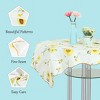 53"x53" Vinyl Water Oil Resistant Printed Tablecloths Yellow Sunflower - PiccoCasa - 4 of 4