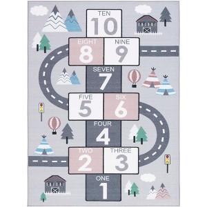 Kids Playhouse KPH226 Machine Washable Skid Resistant Power Loomed Indoor Rugs - Safavieh Kids - 1 of 4