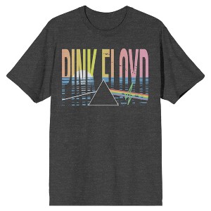 Pink Floyd Sea Design Logo Men's Charcoal Heather Gray Graphic Tee - 1 of 3