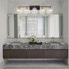 LLHZSY 3/4/5-Lights Modern Dimmable Glam Crystal Bathroom Vanity Lights-Black Gold - 4 of 4