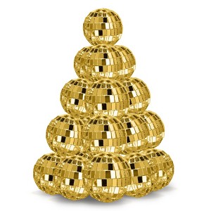 Yescom 20PCS 1.6" Small Disco Ball Mirror Mini Hanging Decoration for Events Wedding 70s 80s Party Business Holiday Home Decor Multi-color Opt - 1 of 4