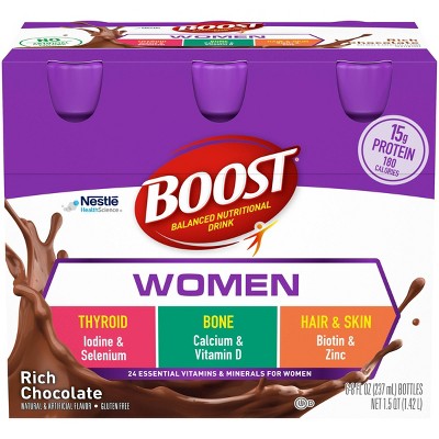 Boost Women's Nutritional Shake - Chocolate - 6pk