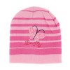 Heat Trendz Girl's One Size Fits Most Stripe Butterfly Hat Gloves and Scarf Winter Set - 4 of 4
