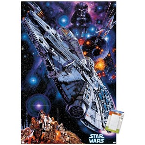 Trends International Star Wars: Global Art - Millennium Falcon Unframed Wall Poster Prints - 1 of 4