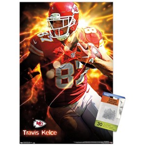 Trends International NFL Kansas City Chiefs - TraVIs Kelce 16 Unframed Wall Poster Prints - 1 of 4