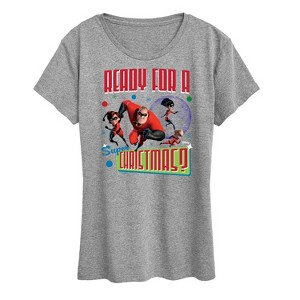 Women's - Disney - Ready For A Super Christmas Short Sleeve Graphic T-Shirt - 1 of 4