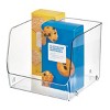 iDESIGN XL Linus Stacking Organizer Bins Clear: Plastic Kitchen Cabinet Storage, 9x9x7, Spot Clean - image 2 of 4