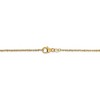 Black Bow Jewelry 1.1mm 18k Yellow Gold Singapore Chain Necklace - 4 of 4