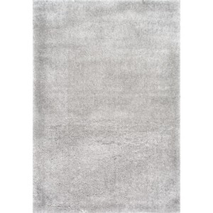 Nuloom Gynel Solid 7x9 Shag Area Rug for Living Room Bedroom Dining Room Nursery, Silver - 1 of 4