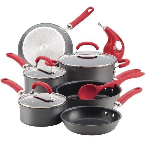 Rachael Ray Create Delicious 11pc Hard Anodized Nonstick Cookware