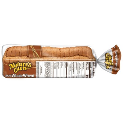 Nature&#39;s Own 100% Whole Wheat Bread - 20oz