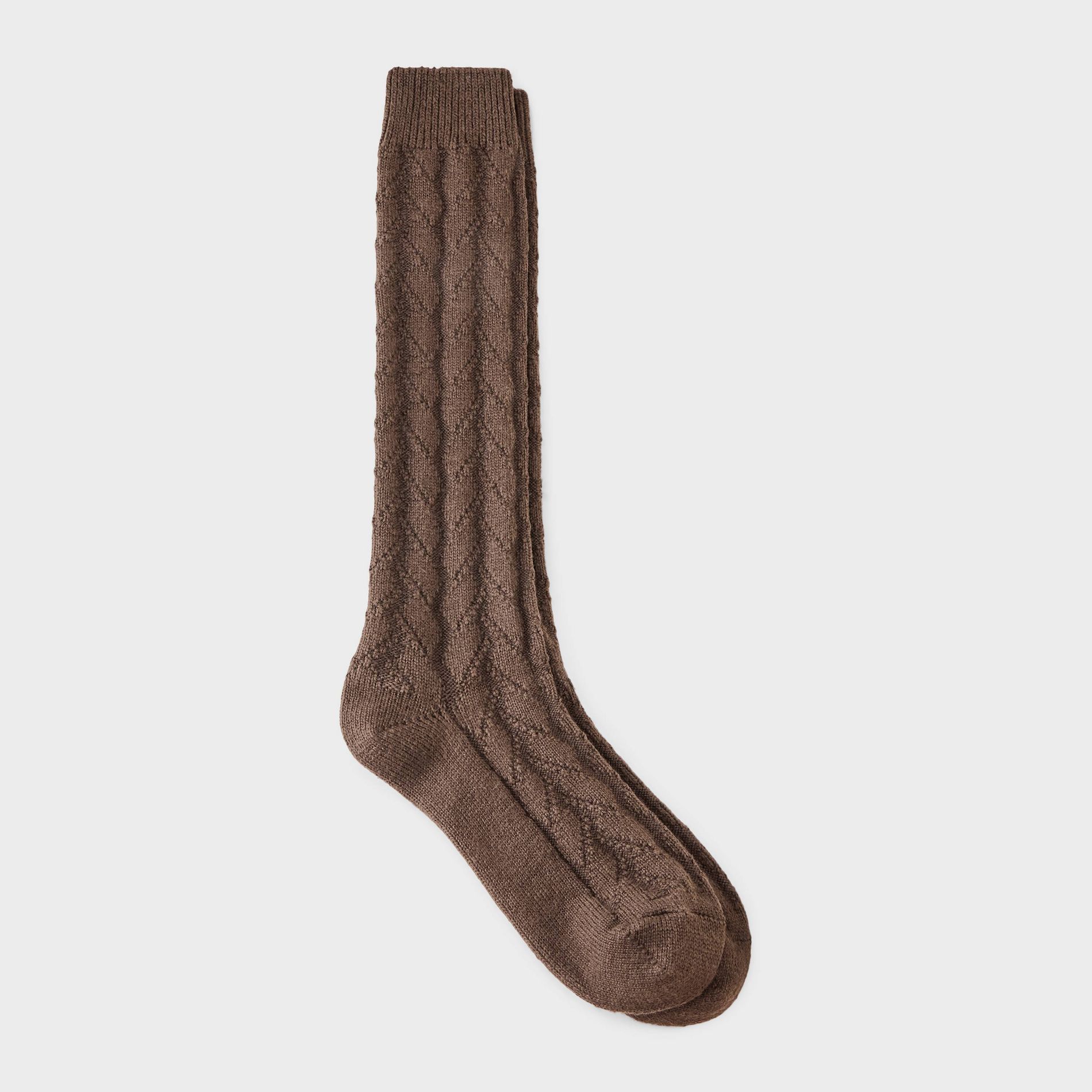 Women's Herringbone Texture Super Soft Knee High Boot Socks - Auden™ 4-10