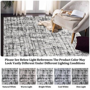 COZONY Abstract Area Rug, Machine Washable Low Pile Carpet with Non-Slip Backing for Living Room, Bedroom, Office - 1 of 4