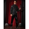 Lars Amadeus Men's Shiny Party Nightclub Zipper PU Jacket - 2 of 4