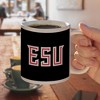East Stroudsburg University of Pennsylvania Secondary Logo Ceramic Coffee Mug Novelty Gift Mugs for Coffee Tea and Hot Drinks 11oz White - 4 of 4