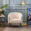 Nordlys Metal and Velvet Lounge Chair Modern Design Style Upholstery Living Room - 3 of 4