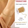 Unique Bargains Aluminum Craft Supply Jewelry Making Twisted Link Chain Rolls 16.4ft 3 Pcs - 2 of 4