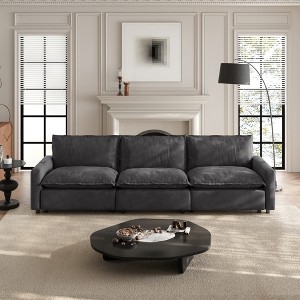 WJSHome 116''Oversized Cloud Couch Modular Sectional Reclining Couches for Living Room, 3 Seat with Power Recliner Sofa - 1 of 4