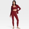 Women's Everyday Soft High-Rise Ribbed 7/8 Leggings - All In Motion™ - 3 of 4