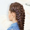 Unique Bargains Girl's Metal Rhinestone Mini Floral Hair Claw Clip 12 Pcs - 2 of 4