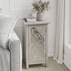 JIONJOY Modern Nightstand with Mirror Door & Storage Shelves– Vintage Tall Side Table for Bedroom, Living Room, or Office - 4 of 4