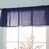 Everyday Kids Navy Blue 60x15” Window Valance for Baby, Toddler & Teen Boys – Solid Color Room Décor Treatment with 3” Rod Pocket - 2 of 4