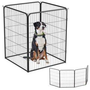 FDW Dog Playpen Pet Dog Fence 2-32 Panels  24/32/40"H Metal Dog Pen Outdoor Exercise Pen with Doors for Large/Medium /Small Dogs for RV,Camping,Yard - 1 of 4