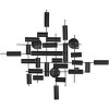 Nevaeh 34.5" Iron Wall Decor - WDC1027 - Antique Silver - Safavieh - 3 of 4