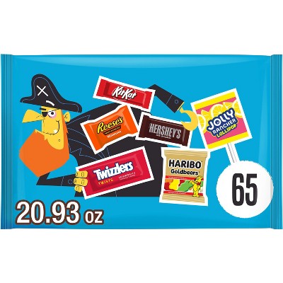 HERSHEY'S Chocolate and Sweets Assorted Halloween Candy Miniatures - 20.93oz/65pc