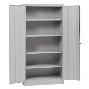 Edsal 36"Wx18"Dx72"H Steel Freestanding Cabinet Gray - 1 of 4